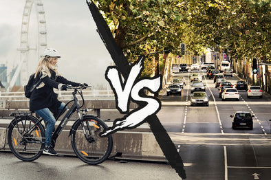 E-Bike fahren vs. Auto Fahren
