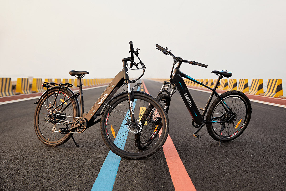 Eskute 2022 neue Modelle E-Bikes, Polluno Ecity und Netuno MTB