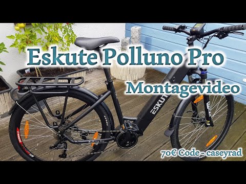 Polluno Pro E-Citybike Mittelmotor 720Wh - 28 Zoll
