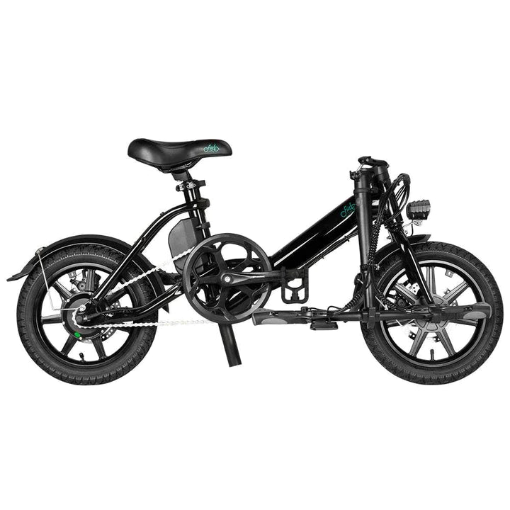 Schwarz 14 Zoll E-Bike Klapprad 250W 290Wh Akku 60km Reichweite