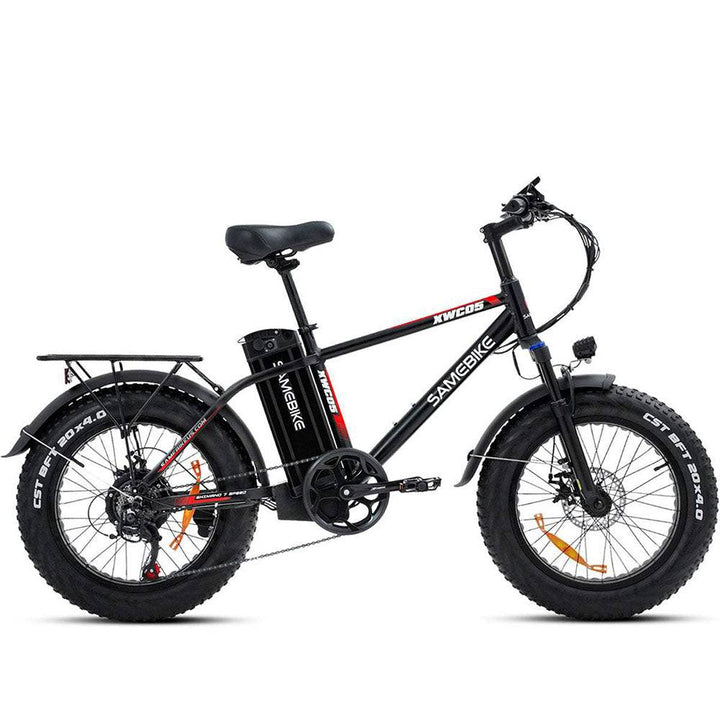 Rot 20 Zoll E-Bike Fatbike Mountainbike 750W 630Wh Akku 80km Reichweite