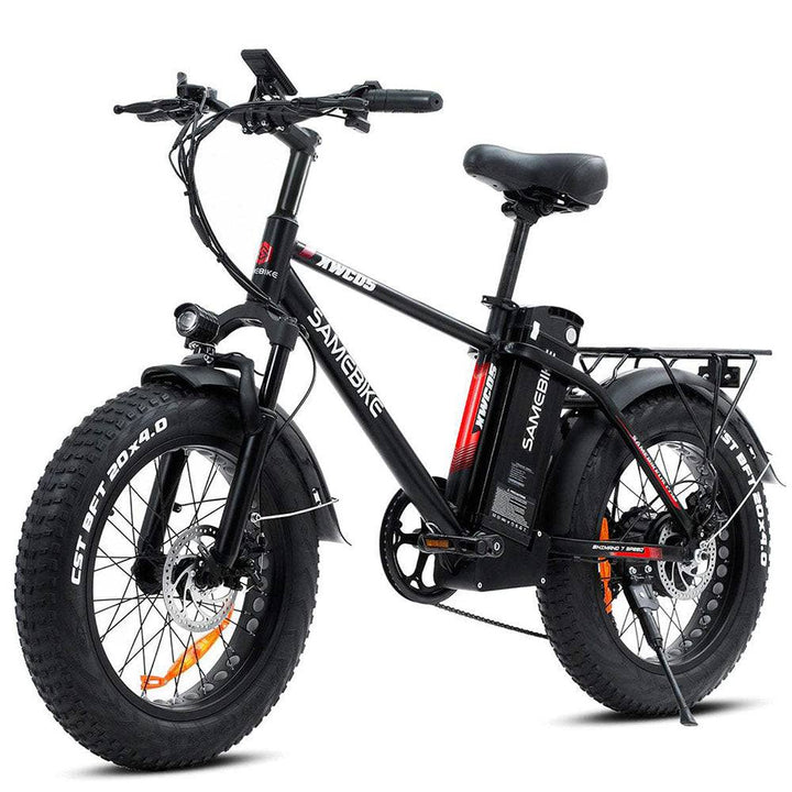 Schwarz 20 Zoll E-Bike Fatbike Mountainbike 750W 630Wh Akku 80km Reichweite