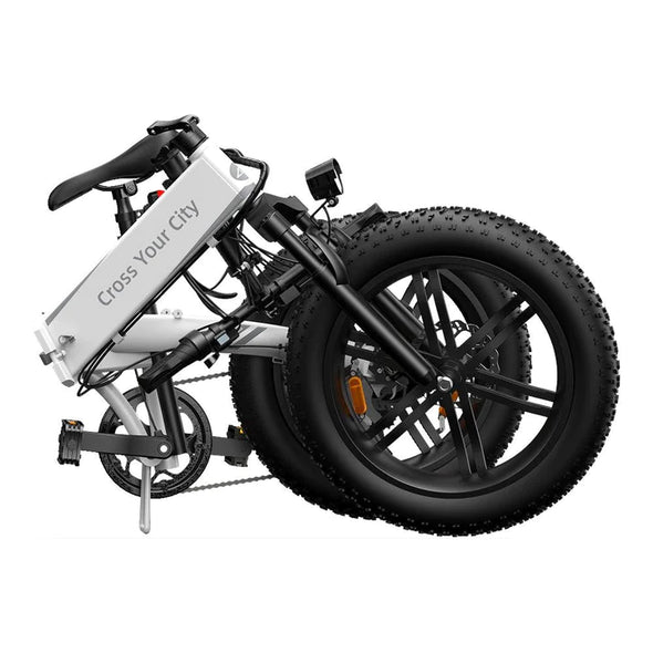 Schwarz 20 Zoll E-Bike Klapprad Fatbike 250W 380Wh Akku 80km Reichweite