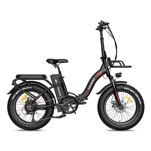 Schwarz 20 Zoll E-Bike Klapprad Fatbike 250W 650Wh Akku 150km Reichweite
