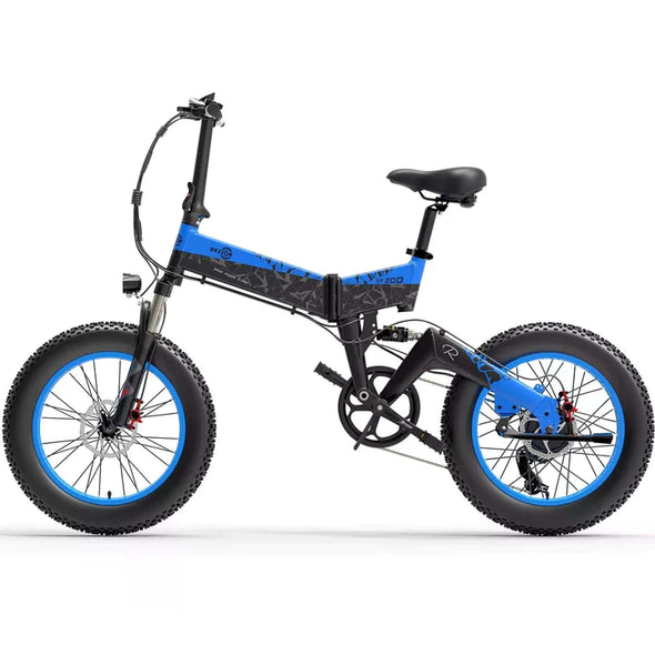 Blau 20 Zoll E-Bike Klapprad Fatbike Mountainbike 1000W 720Wh Akku 100km Reichweite