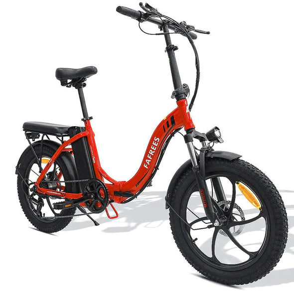 Rot 20 Zoll E-Bike Klapprad Fatbike Mountainbike 250W 580Wh Akku 130km Reichweite