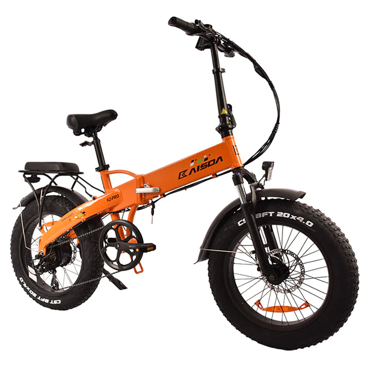 Orange 20 Zoll E-Bike Klapprad Fatbike Mountainbike 250W 620Wh Akku 60km Reichweite