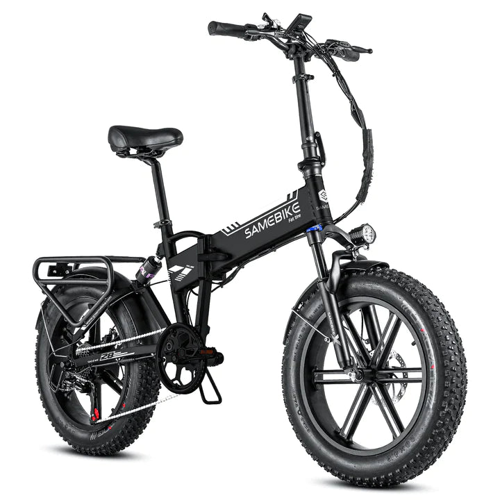 Schwarz 20 Zoll E-Bike Klapprad Fatbike Mountainbike 500W 480Wh Akku 100km Reichweite