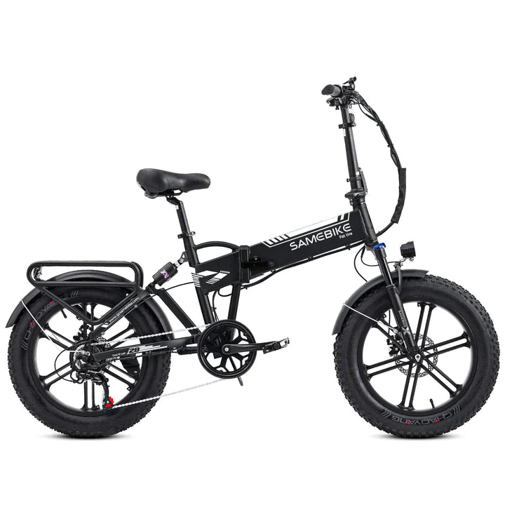Schwarz 20 Zoll E-Bike Klapprad Fatbike Mountainbike 500W 480Wh Akku 100km Reichweite