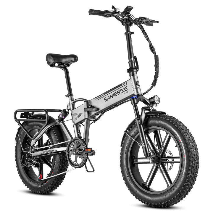 Grau 20 Zoll E-Bike Klapprad Fatbike Mountainbike 500W 480Wh Akku 100km Reichweite