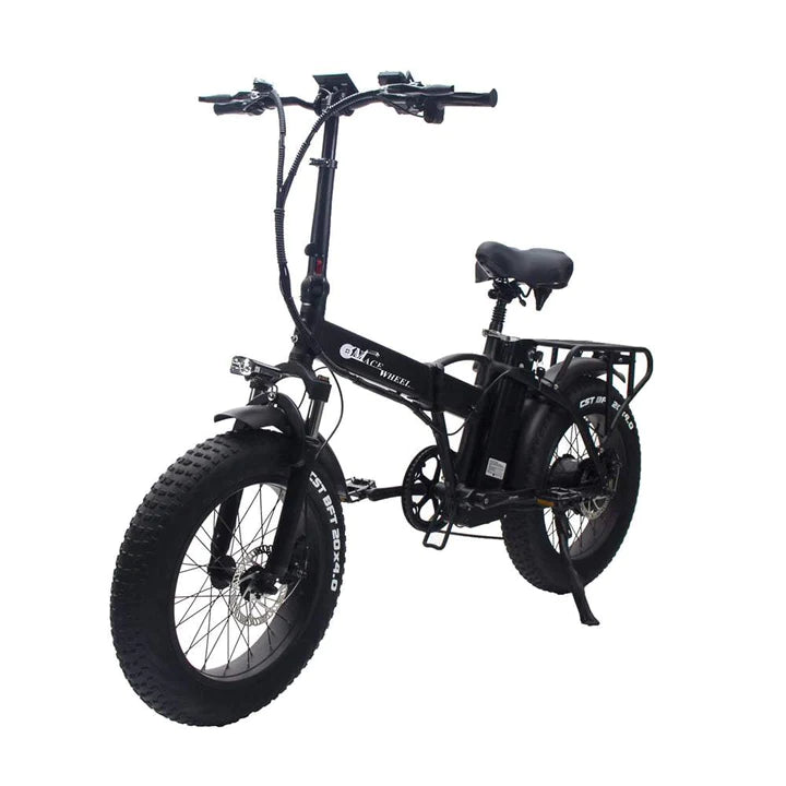Schwarz 20 Zoll E-Bike Klapprad Fatbike Mountainbike 750W 720Wh Akku 100km Reichweite