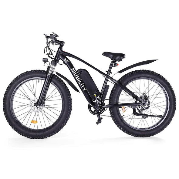 Schwarz 26 Zoll E-Bike Fatbike Mountainbike 1000W 600Wh Akku 100km Reichweite