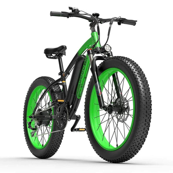 Gelb 26 Zoll E-Bike Fatbike Mountainbike 1000W 630Wh Akku 100km Reichweite