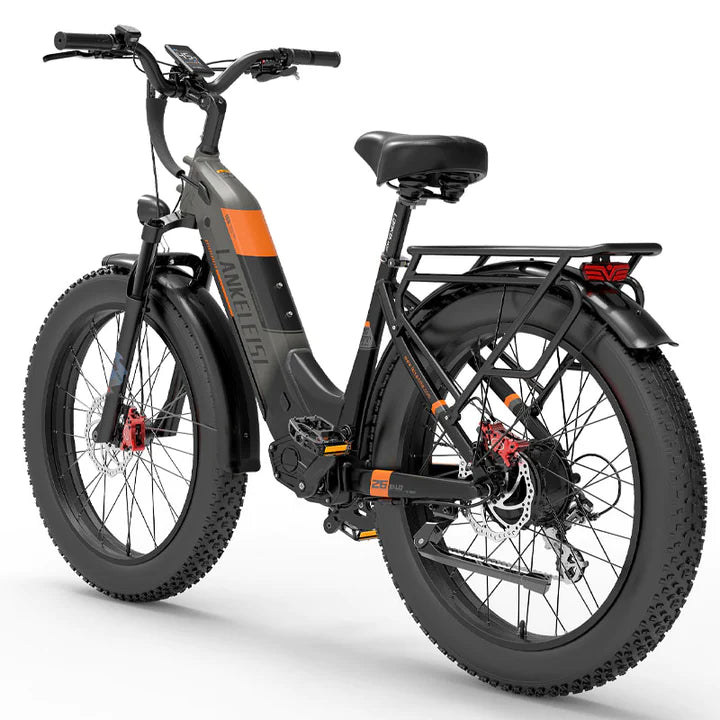 Grau 26 Zoll E-Bike Fatbike Mountainbike 1000W 960Wh Akku 150km Reichweite