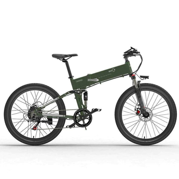 Grün 26 Zoll E-Bike Klapprad Mountainbike 500W 500Wh Akku 100km Reichweite