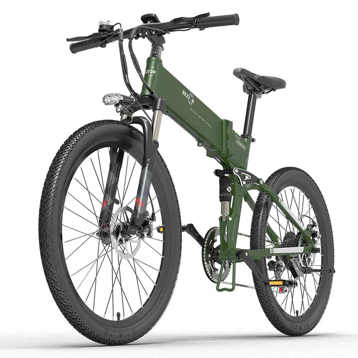 Grün 26 Zoll E-Bike Klapprad Mountainbike 500W 500Wh Akku 100km Reichweite