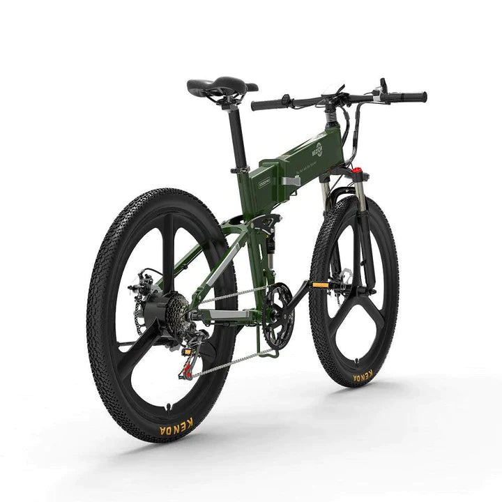 Grün 26 Zoll E-Bike Klapprad Mountainbike 500W 500Wh Akku 30km Reichweite